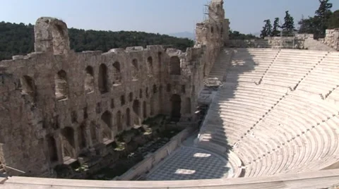 Odeon of Herod Atticus Vídeo Stock 7133804