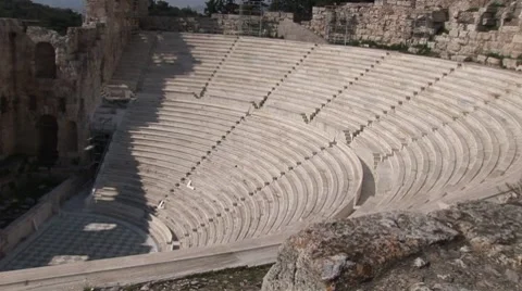 Odeon of Herod Atticus Vídeo Stock 7133805