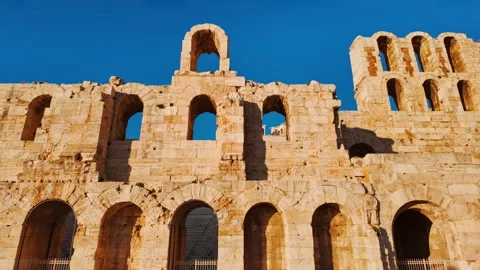 Odeon of Herodes Atticus, Athens, Greece Video stock 336263718