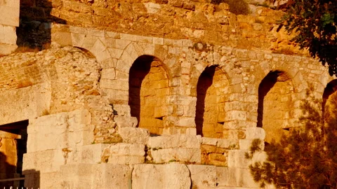 Odeon of Herodes Atticus, Athens, Greece Video stock 336267112