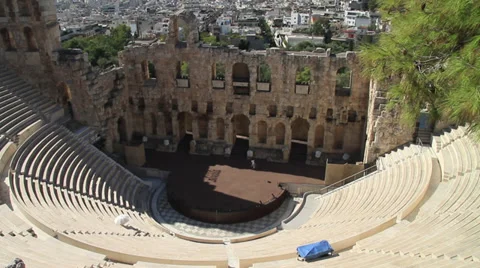 Odeon of Herodes Atticus Stock Footage 39253712