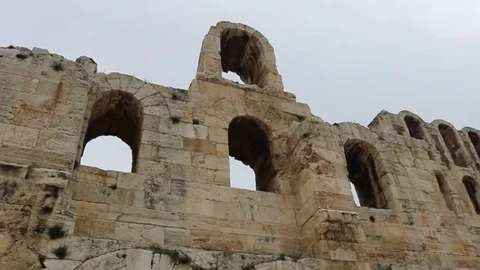 Odeon of Herodes Atticus Stockbeeldmateriaal 125781382