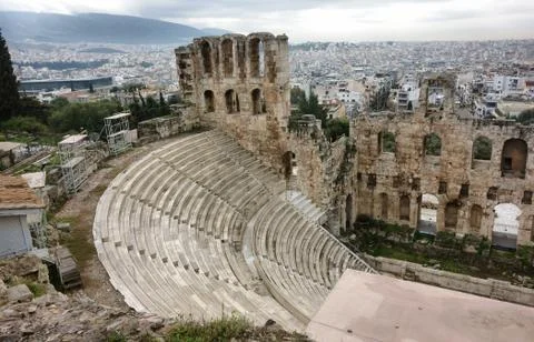 Odeon of Herodes Atticus Stock Photos
