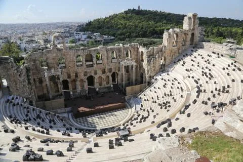 Odeon of Herodes Atticus Stock Photos