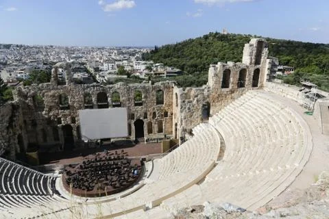 Odeon of Herodes Atticus Stock Photos