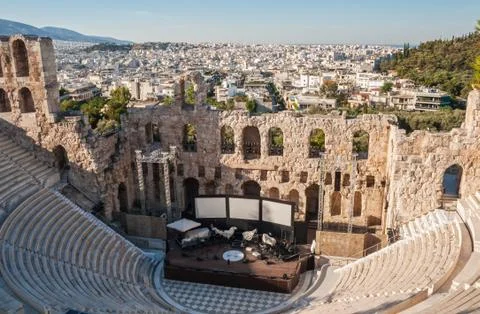 Odeon of Herodes Atticus Stock Photos