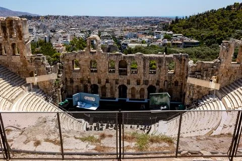 The Odeon of Herodes Atticus Stock Photos