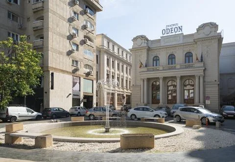 Odeon theater in Bucharest, Romania Stock Photos