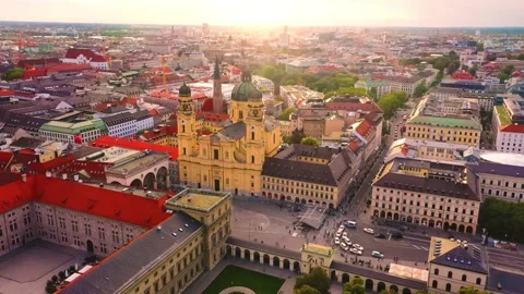 Odeonplatz in Munich Stock Footage 241315853