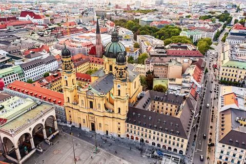 Odeonplatz in Munich Foto stock