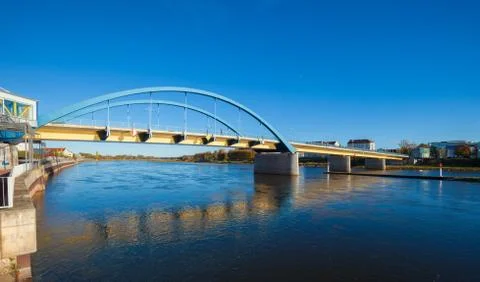Oder bridge, germany to poland Stock Photos