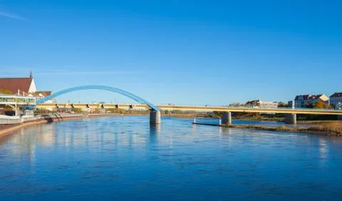 Oder bridge, germany to poland Stock Photos