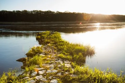 Oder River, Germany Stock Photos