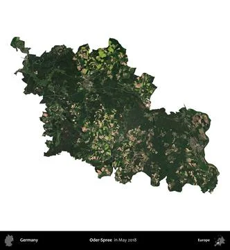 Oder-Spree, Germany, isolated on white. Sentinel. May 2018 Stock-Illustration