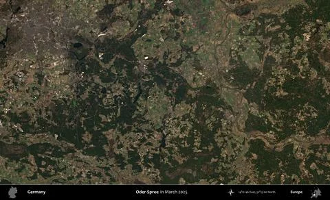 Oder-Spree, Germany. Sentinel. March 2025 Stock-Illustration