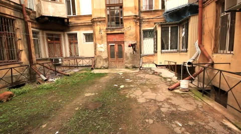 Odessa old yard Stock Footage 45288350