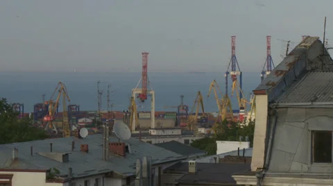 Odessa port Stock Footage 38660970