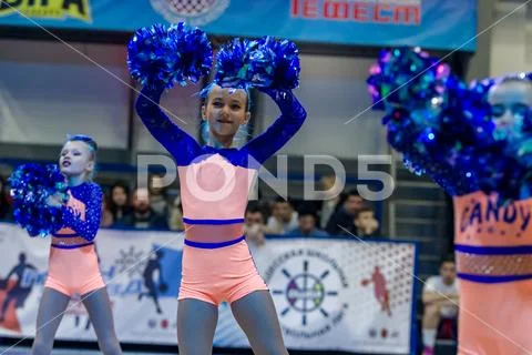Odessa, Ukraine - Febr 16, 2019: Bright dynamic characteristics of a support Stock Photos