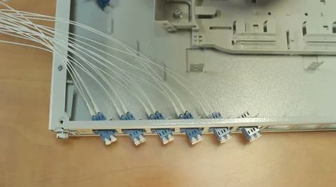 ODF,fiber optic equipment Stock Footage 58801783