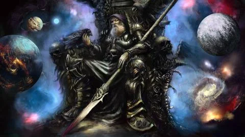 Odin space Stock Illustration