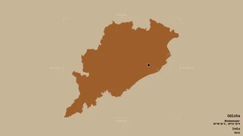 Odisha - India. Bounding box. Pattern Stock Illustration