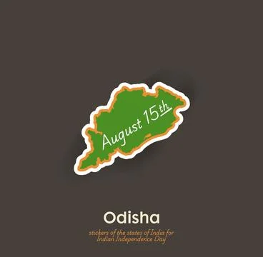 Odisha vector sticker Stock Illustration