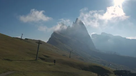 Odle Mountain Group from Seceda Timelapse, Dolomites South Tyrol, Italy Stock-Footage 219213710
