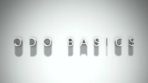 odo basics 3D title animation with shado... | Stock Video | Pond5