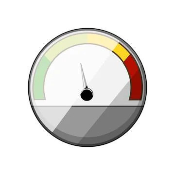 Odometer speedometer cartoon vector illustration 스톡 일러스트