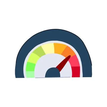 Odometer speedometer cartoon vector illustration 스톡 일러스트