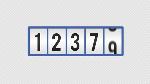 Odometer style counter - quick increase. Stock-Footage 163635351