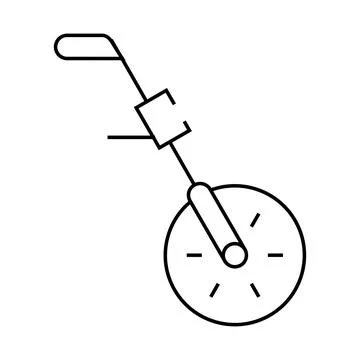 Odometry equipment line icon vector illustration black Illustrazione stock