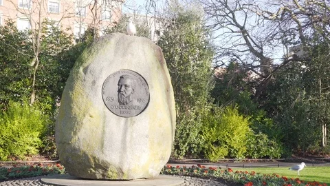 O'Donovan Rossa Memorial, Dublin Stock Footage 124124496