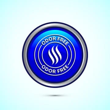 Odor control icon design illustration. Anti bad smell icon, Odor free label.. Illustration