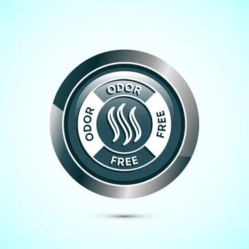 Odor control icon design illustration. Anti bad smell icon, Odor free label.. Illustration