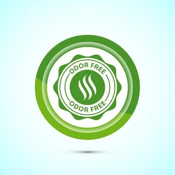 Odor control icon design illustration. Anti bad smell icon, Odor free label.. Illustration