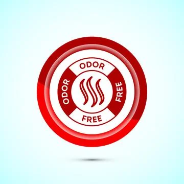 Odor control icon design illustration. Anti bad smell icon, Odor free label.. Illustration