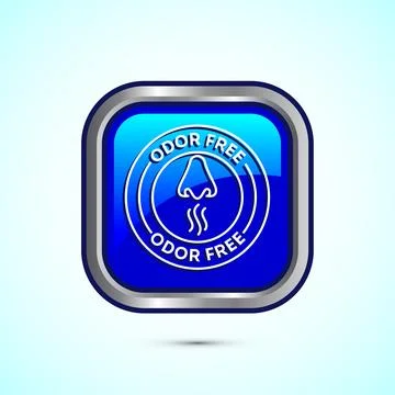 Odor control icon design illustration. Anti bad smell icon, Odor free label.. Illustration