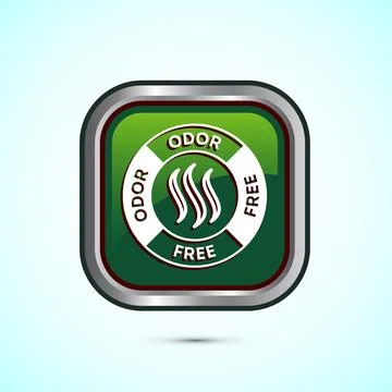 Odor control icon design illustration. Anti bad smell icon, Odor free label.. Illustration