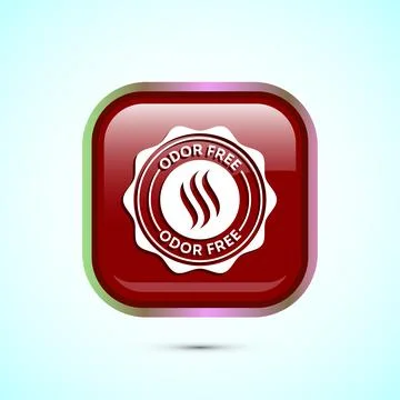 Odor control icon design illustration. Anti bad smell icon, Odor free label.. Illustration