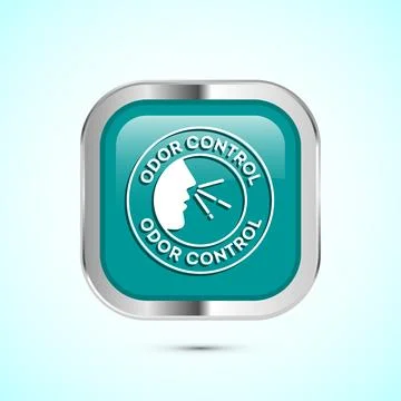 Odor control icon design illustration. Anti bad smell icon, Odor free label.. Illustration