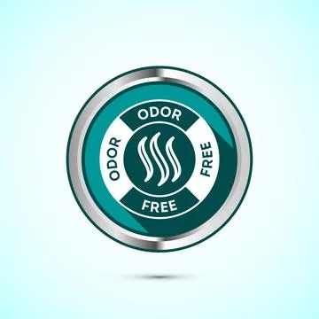 Odor control icon design illustration. Anti bad smell icon, Odor free label.. Illustration