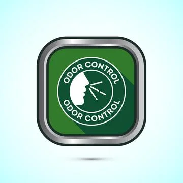 Odor control icon design illustration. Anti bad smell icon, Odor free label.. Illustration