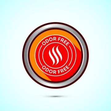 Odor control icon design illustration. Anti bad smell icon, Odor free label.. Illustration