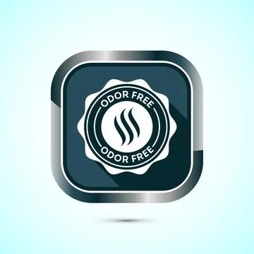 Odor control icon design illustration. Anti bad smell icon, Odor free label.. Illustration