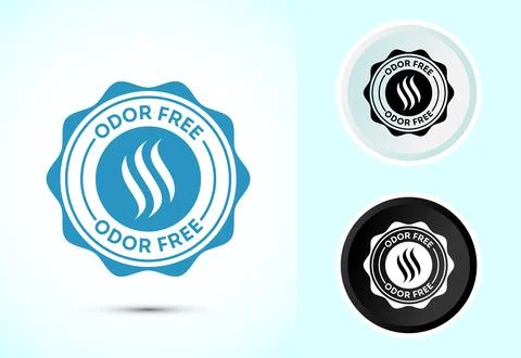 Odor control icon design illustration. Anti bad smell icon, Odor free label.. Illustration