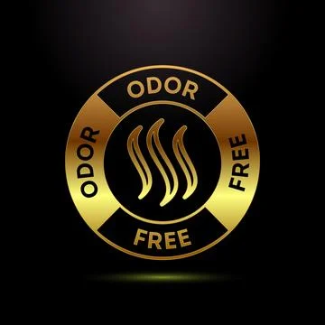 Odor control icon design illustration. Anti bad smell icon, Odor free label.. Illustration