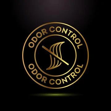Odor control icon design illustration. Anti bad smell icon, Odor free label.. Illustration