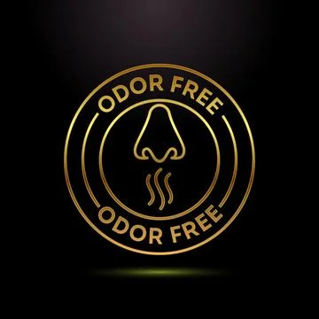 Odor control icon design illustration. Anti bad smell icon, Odor free label.. Illustration