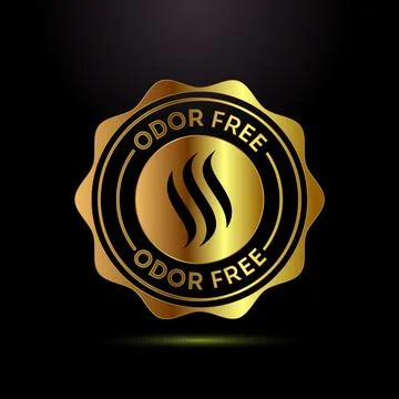 Odor control icon design illustration. Anti bad smell icon, Odor free label.. Illustration